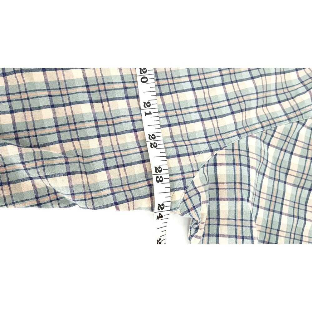 VTG Polo Ralph Lauren Greggor Plaid Button Down Shirt 100% Cotton Hong Kong Med - Picture 5 of 12